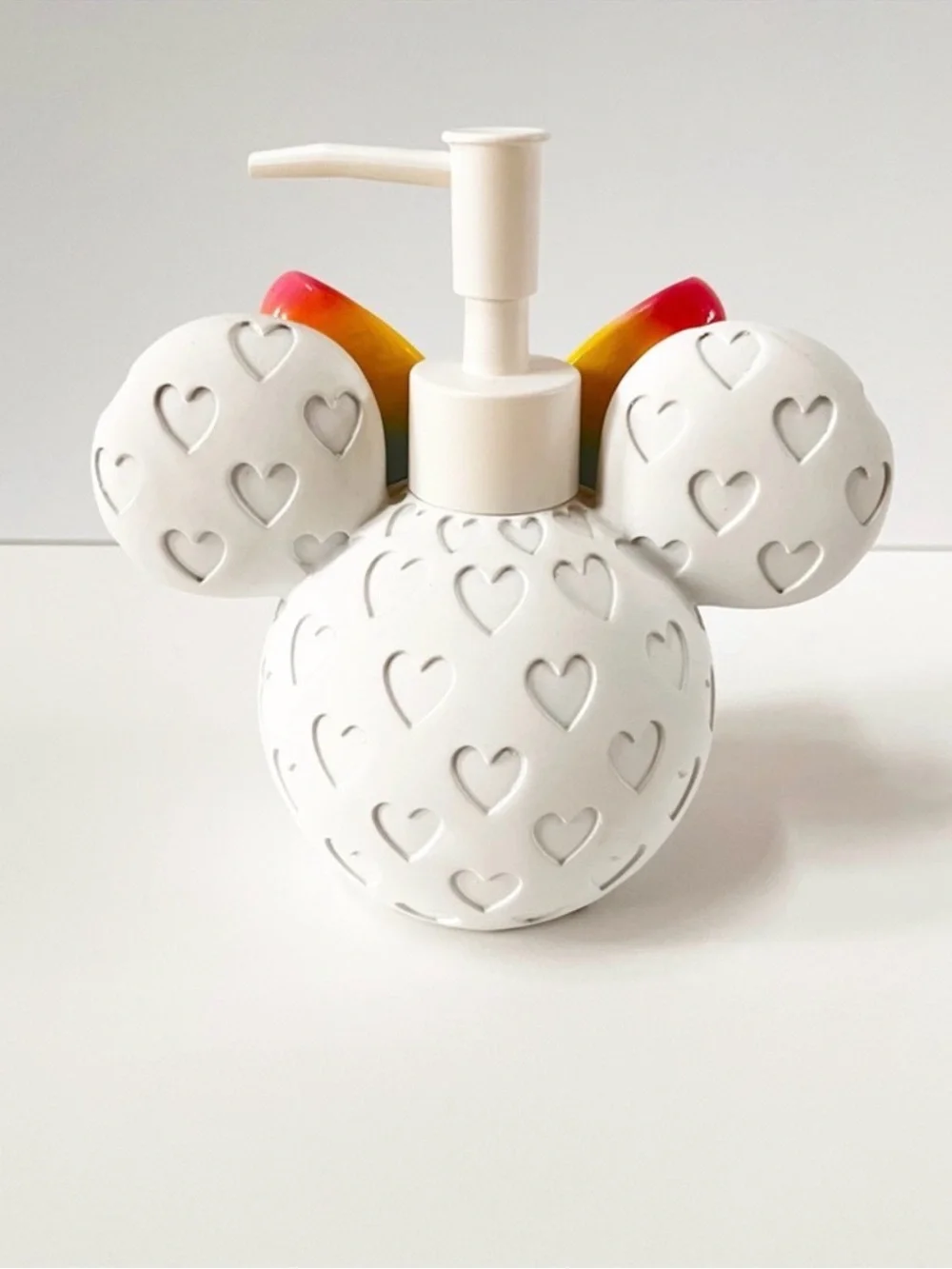 Mouse-Ears Soap Dispenser with Rainbow Bow